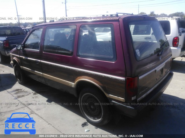 1990 PLYMOUTH VOYAGER LE 2P4FH5535LR729958 image 2