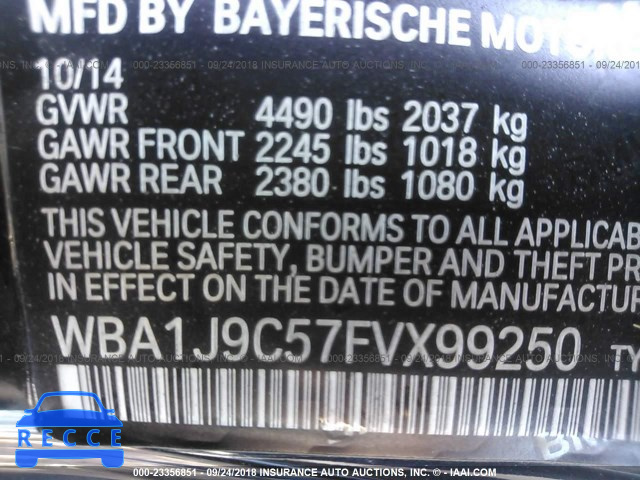 2015 BMW M235XI WBA1J9C57FVX99250 image 8