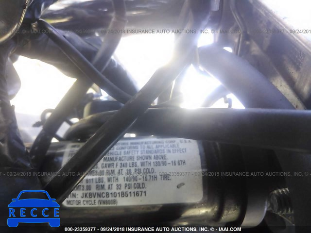 2001 KAWASAKI VN800 B JKBVNCB101B511671 зображення 9