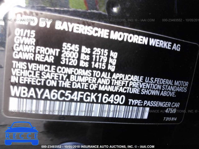 2015 BMW 740 I WBAYA6C54FGK16490 Bild 8