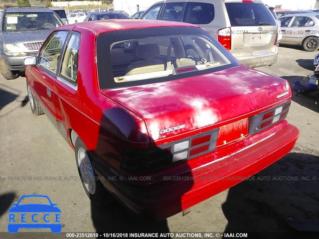 1993 DODGE SHADOW 1B3XP24D7PN631040 image 2