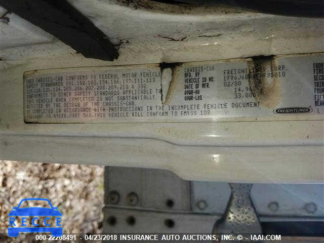 2000 FREIGHTLINER FL80 FL80 1FV6J6VA4YAF85010 image 8