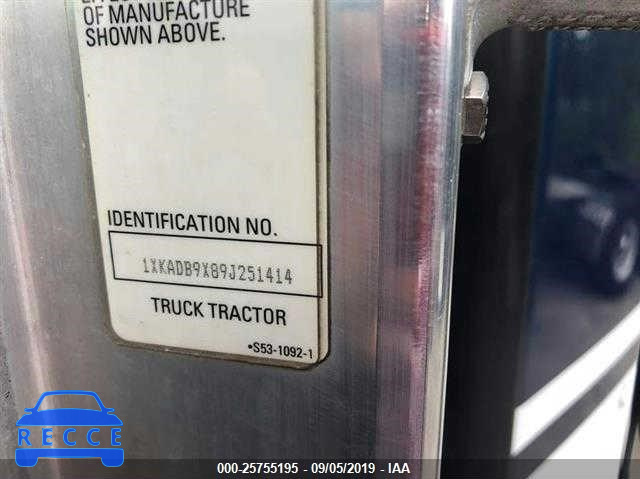 2009 KENWORTH CONSTRUCTIONON T660 1XKADB9X89J251414 Bild 9