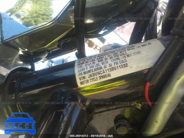2003 KAWASAKI VN800 JKBVNCA113B511232 зображення 9