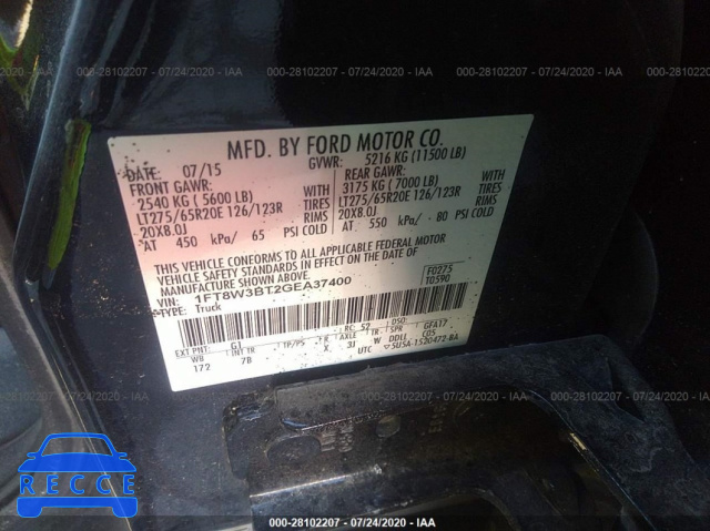 2016 FORD SUPER DUTY F-350 SRW PLATINUM/XL/XLT/LARIAT 1FT8W3BT2GEA37400 image 8
