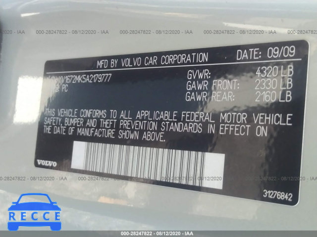 2010 VOLVO C30 YV1672MK5A2179777 image 8