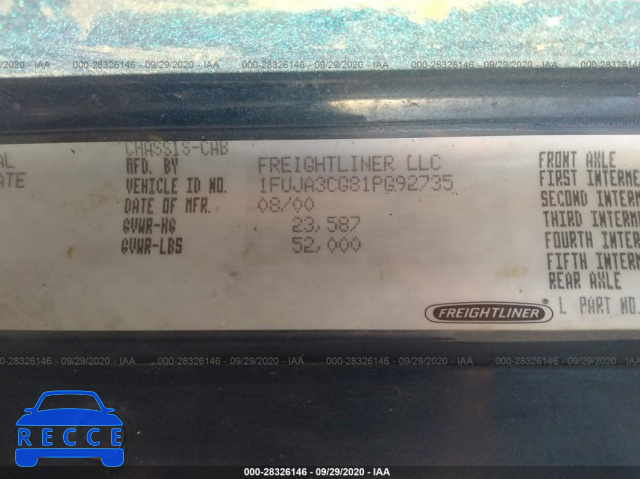 2001 FREIGHTLINER ST120 ST120 1FUJA3CG81PG92735 image 8