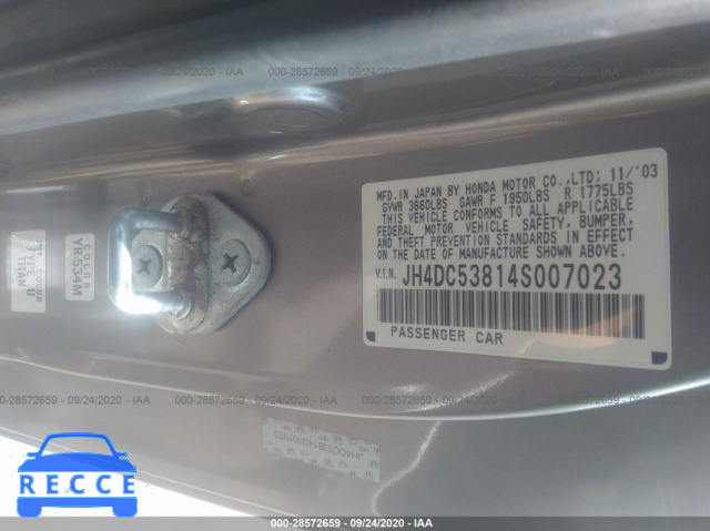 2004 ACURA RSX JH4DC53814S007023 image 8