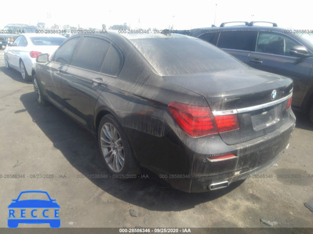 2013 BMW 7 SERIES 740LI WBAYE4C50DDW22516 image 2