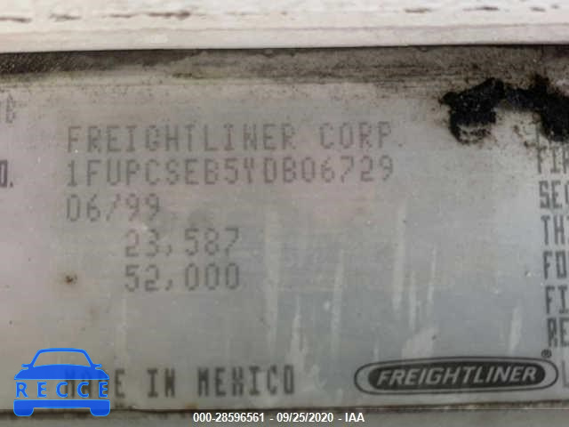 2000 FREIGHTLINER FLD FLD120 1FUPCSEB5YDB06729 image 9