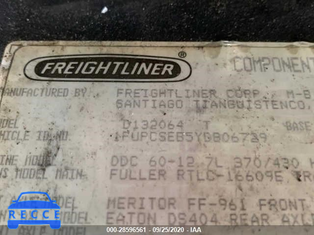 2000 FREIGHTLINER FLD FLD120 1FUPCSEB5YDB06729 image 12