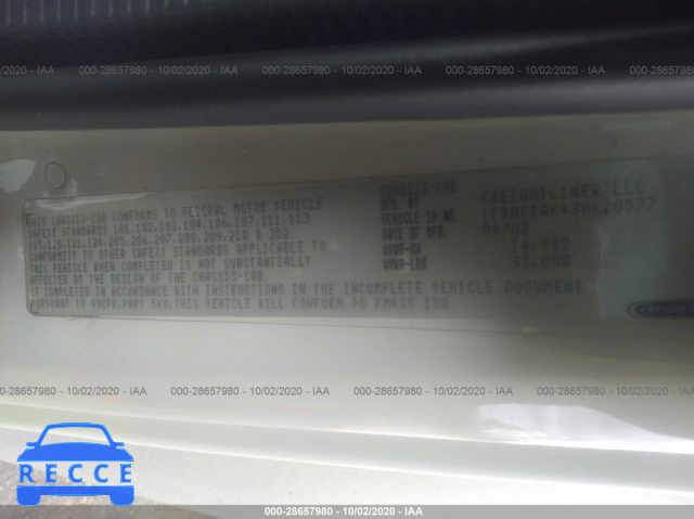 2003 FREIGHTLINER M2 106 MEDIUM DUTY 1FVACXAK43HK20577 image 8