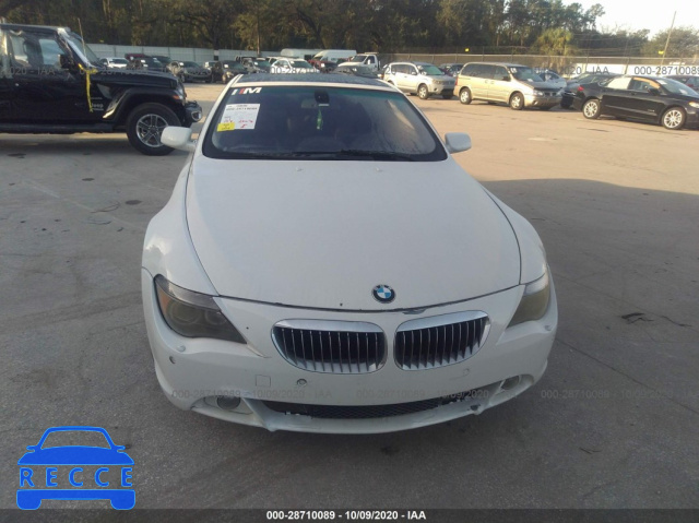 2006 BMW 6 SERIES 650CI WBAEH13456CR49616 зображення 5