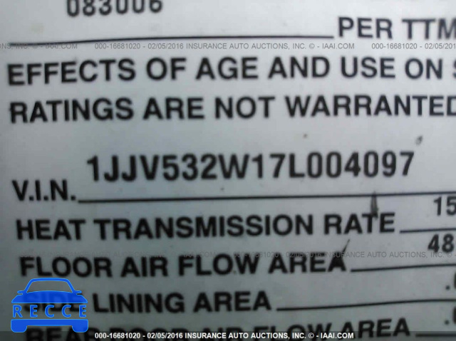 2007 WABASH NATIONAL CORP REEFER  1JJV532W17L004097 image 8