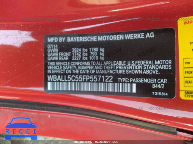 2015 BMW Z4 SDRIVE28I WBALL5C55FP557122 Bild 8
