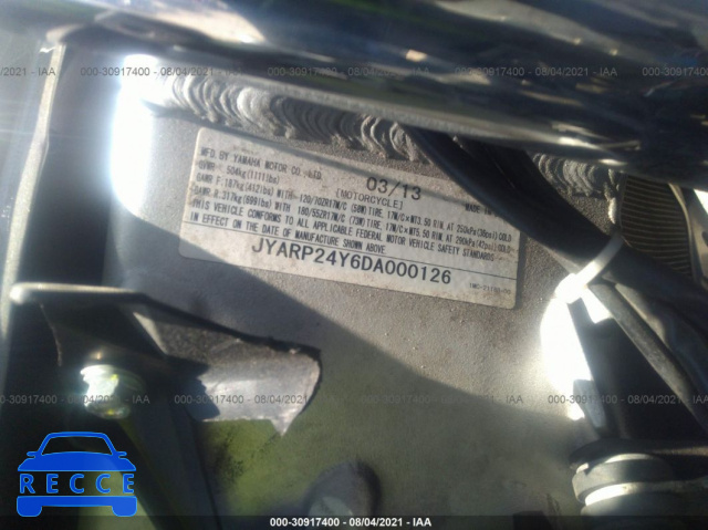 2013 YAMAHA FJR1300 AC JYARP24Y6DA000126 зображення 9