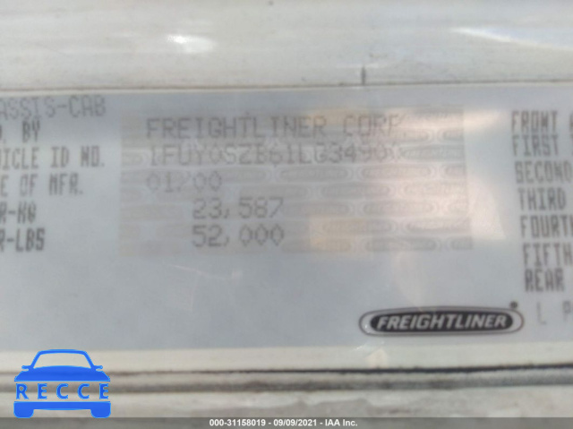2001 FREIGHTLINER MEDIUM CONVENTIONAL CST120 1FUY0SZB61LG34900 Bild 8