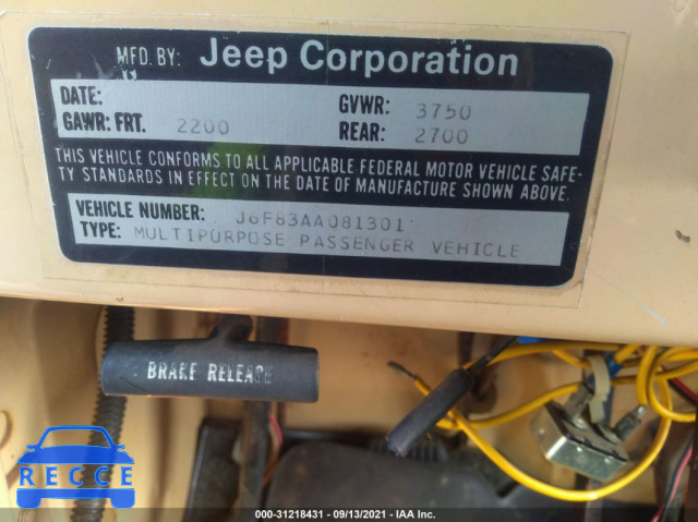 1976 JEEP CJ5  J6F83AA081301 Bild 8