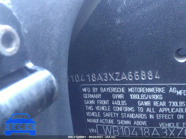 1999 BMW R1100 RT WB10418A3XZC66884 image 9