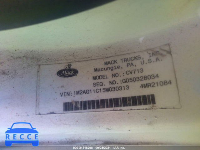 2005 MACK 700 CV700 1M2AG11C15M030313 image 8
