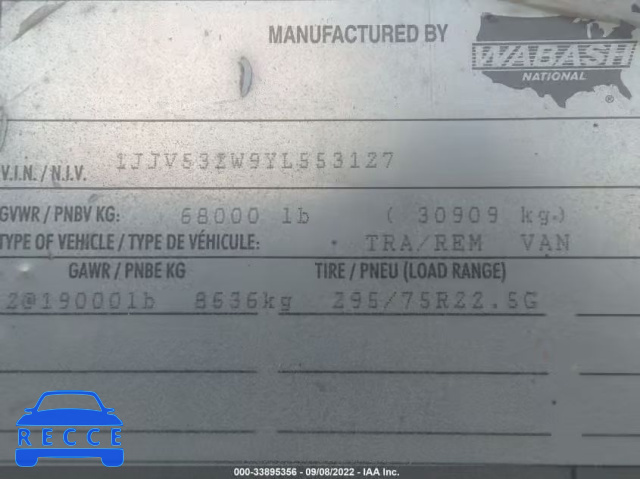 2000 WABASH NATIONAL CORP WABASH NATIONAL CORP 1JJV532W9YL553127 image 8