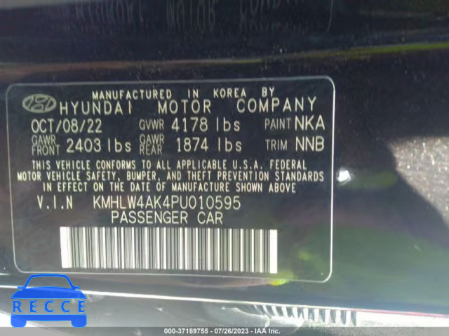 2023 HYUNDAI ELANTRA N KMHLW4AK4PU010595 Bild 8