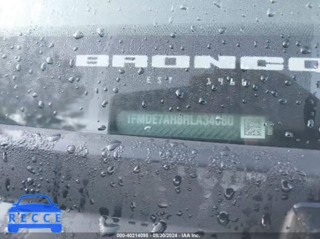 2024 FORD BRONCO BIG BEND 1FMDE7AH8RLA34680 image 8