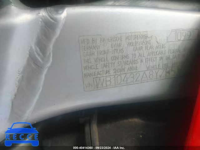 2000 BMW R1100 S WB10432A8YZB51252 image 9