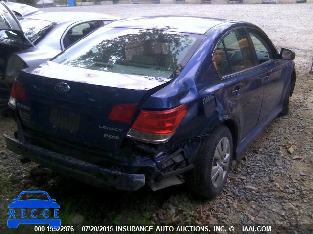 2011 Subaru Legacy 2.5I AWD 4S3BMBA65B3230002 image 3