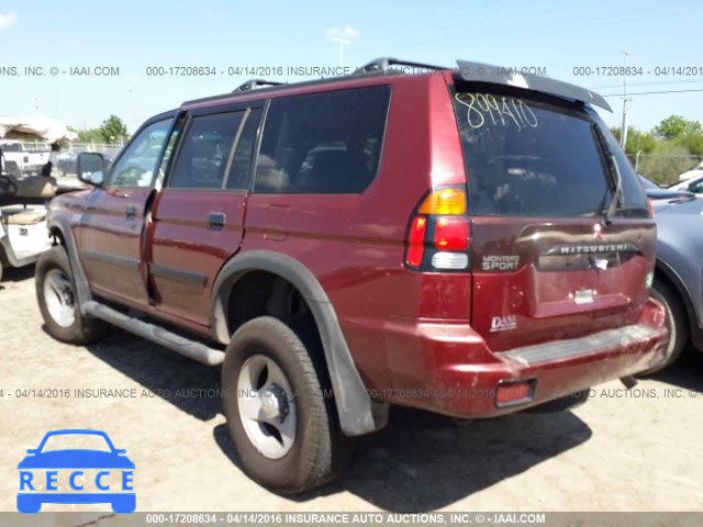 2000 Mitsubishi Montero SPORT LS/SPORT XLS JA4LS31H5YP063895 зображення 2