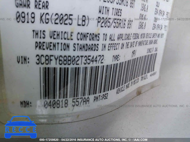 2002 Chrysler PT Cruiser 3C8FY68B02T354472 Bild 8