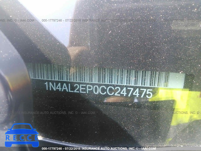 2012 Nissan Altima 1N4AL2EP0CC247475 image 8