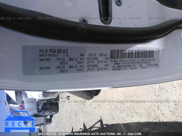 2016 RAM 1500 1C6RR7NM7GS229878 image 8