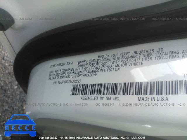 2006 Subaru Legacy 4S4BP84C764350293 image 8