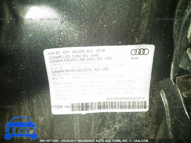 2015 Audi Q5 PREMIUM WA1CFAFP8FA060014 image 8