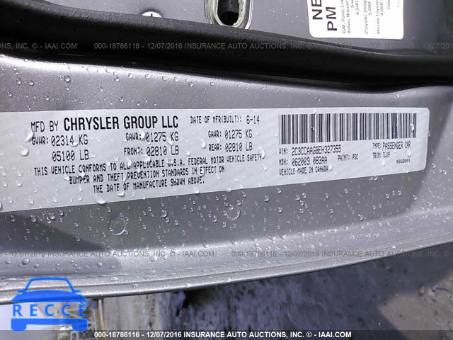 2014 Chrysler 300 2C3CCAAG8EH327355 image 8
