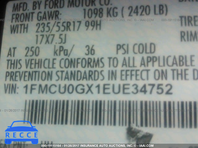 2014 Ford Escape 1FMCU0GX1EUE34752 image 8