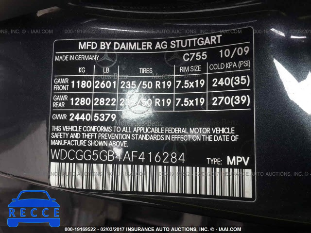 2010 Mercedes-benz GLK 350 WDCGG5GB4AF416284 image 8
