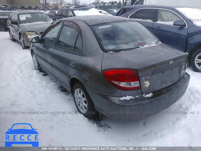 2003 KIA RIO KNADC125736220337 image 2