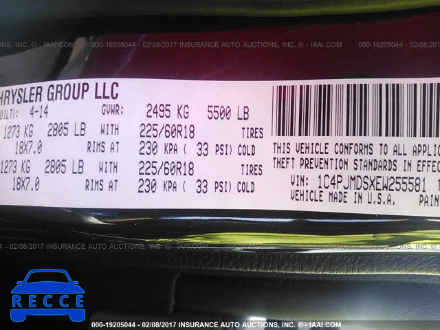 2014 Jeep Cherokee LIMITED 1C4PJMDSXEW255581 image 8