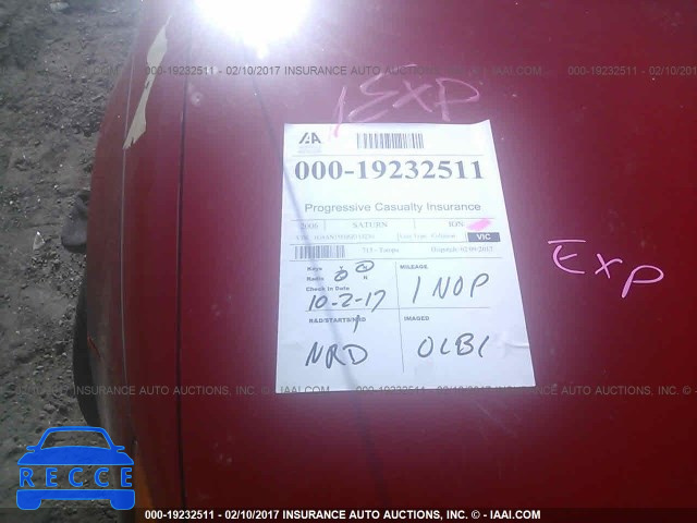 2006 SATURN ION LEVEL 2 1G8AN15F06Z113230 image 6