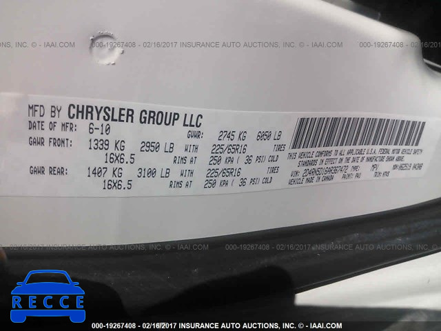 2010 Dodge Grand Caravan 2D4RN5D16AR367472 image 8