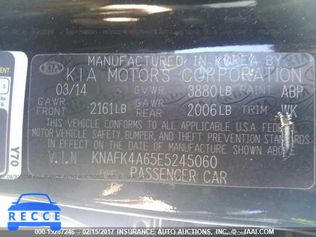 2014 KIA Forte KNAFK4A65E5245060 image 8