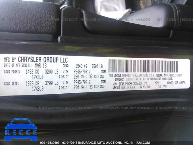 2014 Jeep Grand Cherokee LAREDO 1C4RJFAG9EC135552 image 8