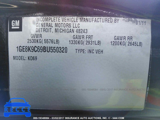 2011 Cadillac Professional Chassis 1GE8K9C69BU550320 image 8