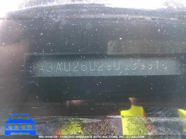 2009 Mitsubishi Lancer JA3AU26U29U039918 Bild 8
