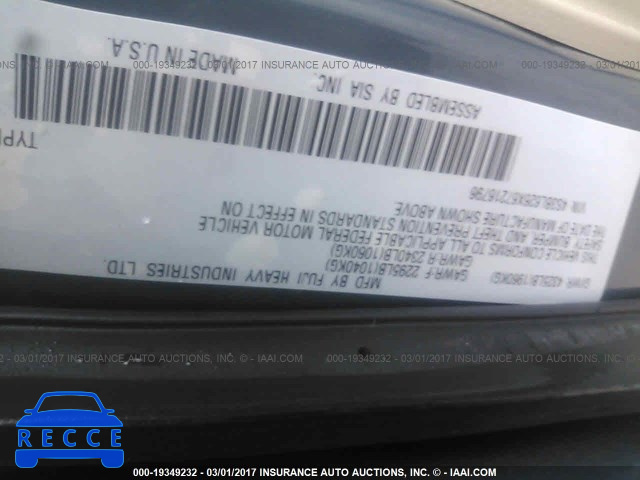 2006 Subaru Legacy 2.5I LIMITED 4S3BL626X67216796 image 8