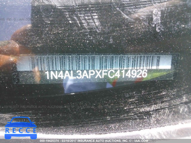 2015 Nissan Altima 1N4AL3APXFC414926 зображення 8