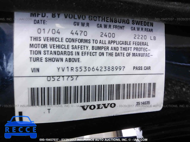 2004 Volvo S60 T5 YV1RS53D642388997 image 8