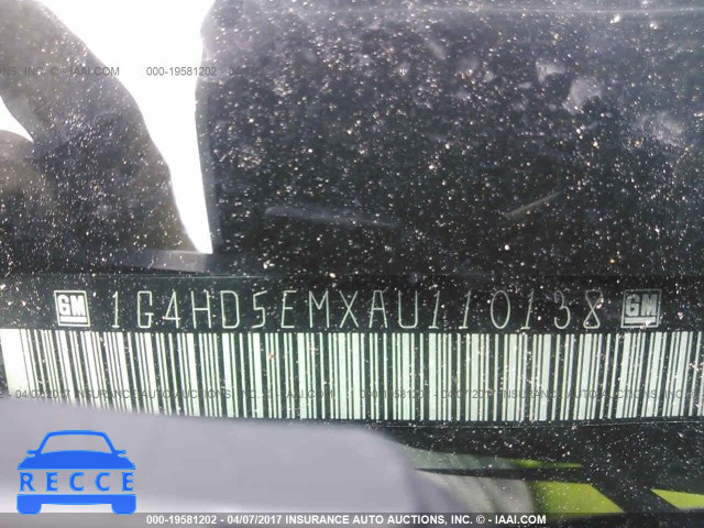 2010 Buick Lucerne CXL 1G4HD5EMXAU110138 зображення 8